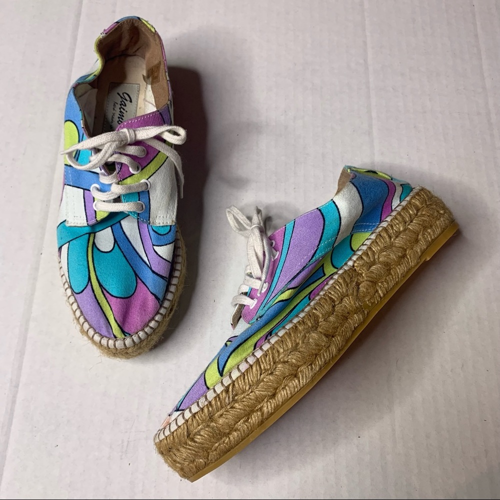 Gaimo Retro Printed Espadrille Sneaker size 37